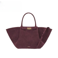 Burgundy suede large size