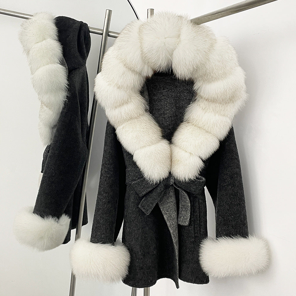 Double-Sided Wool Coat Women's Woolen Jacket