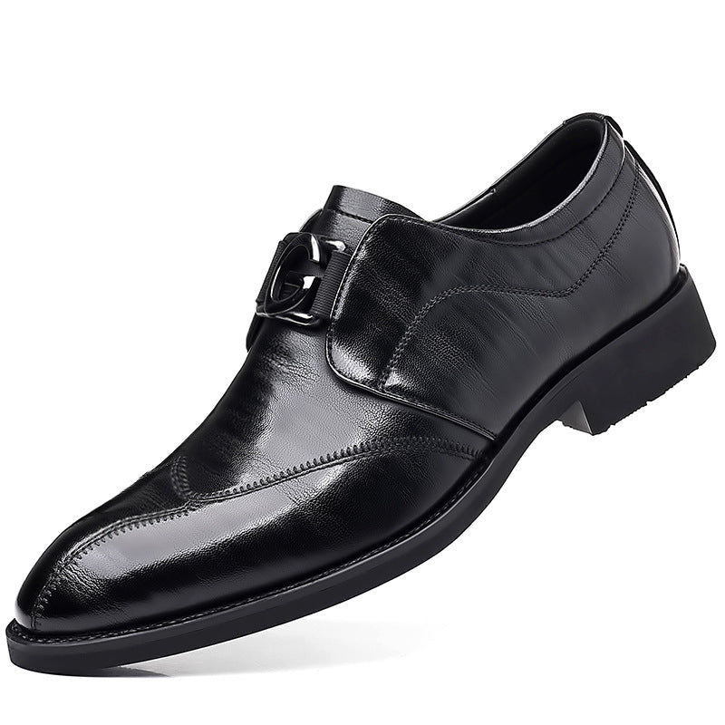 Formal leather shoes, British casual shoes for men