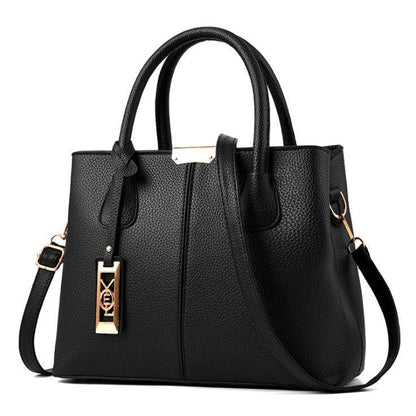 Simple PU Leather Women Shoulder Bag