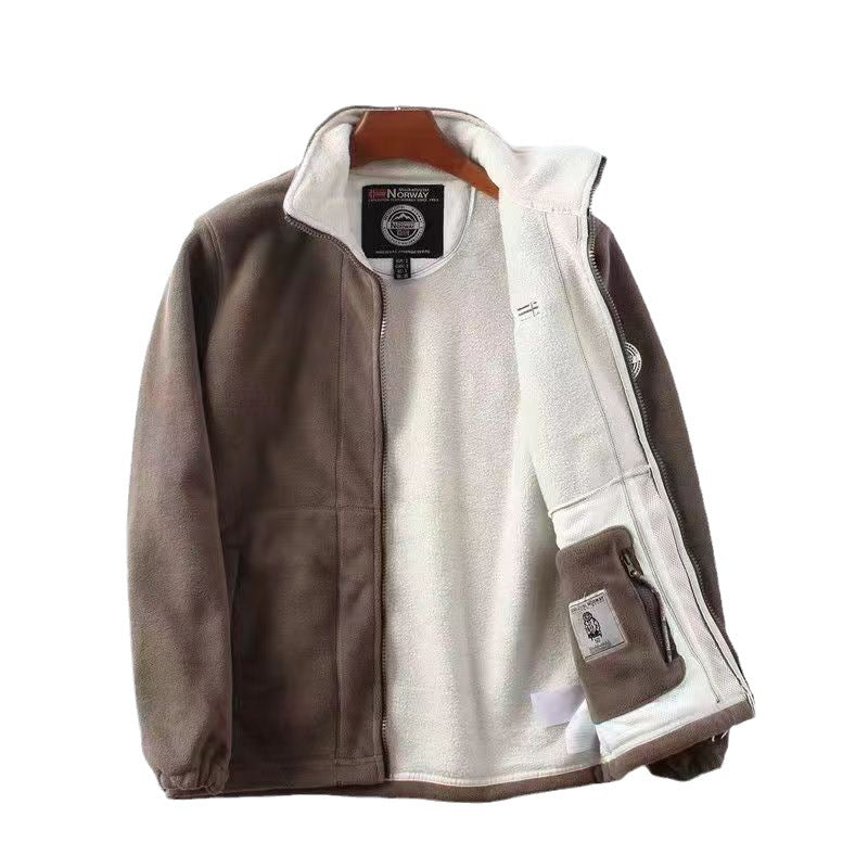 Men's Thickened Double-Sided Polar Fleece Jacket
