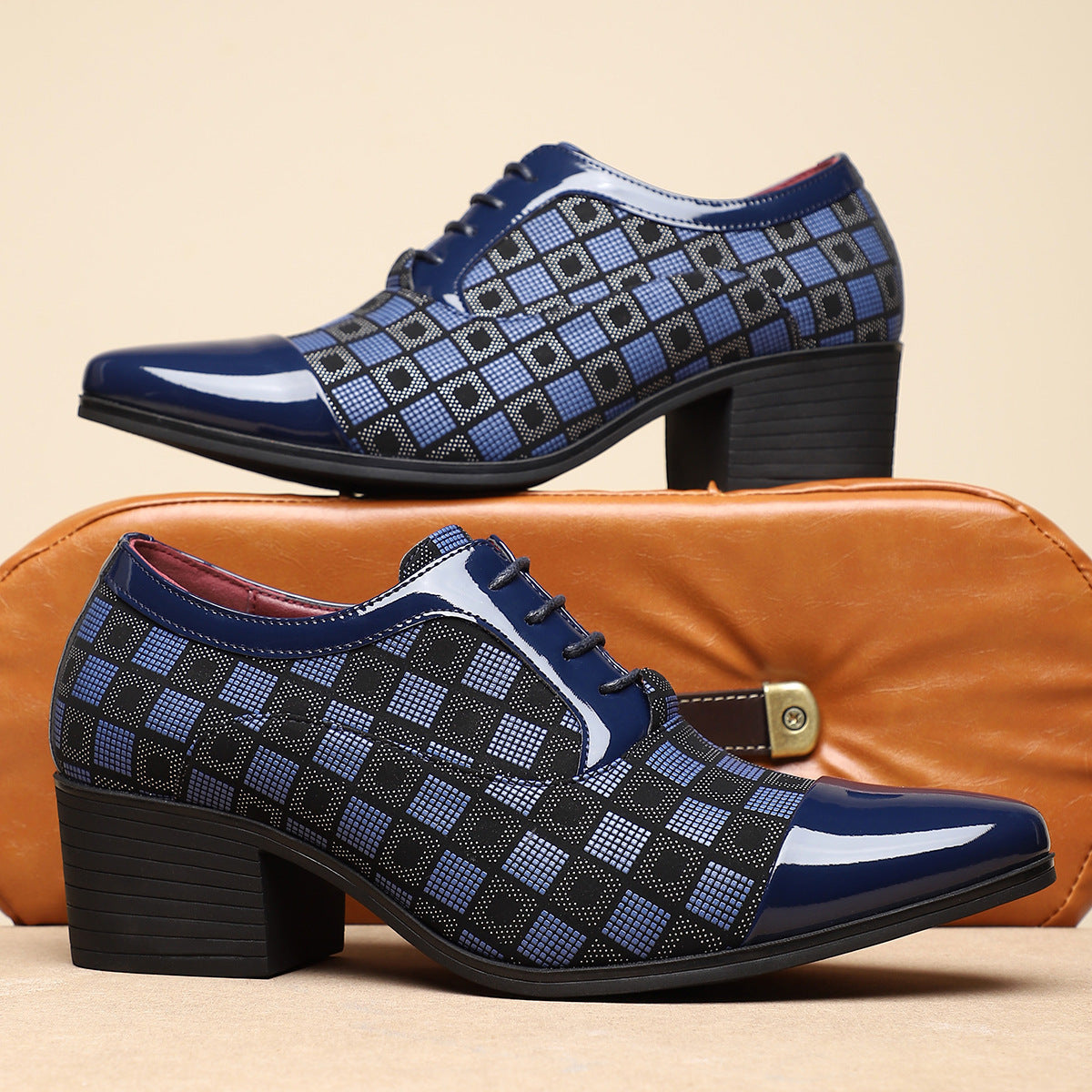 Men's Fashionable Pointed Toe Casual Leather Shoes