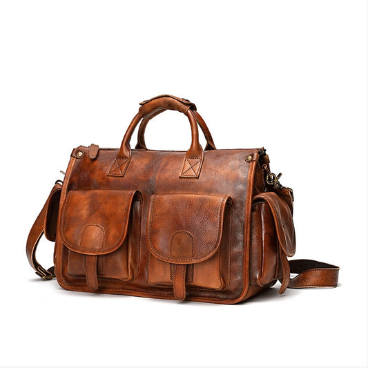 Handmade Top-layer Cowhide Vintage Messenger Bag