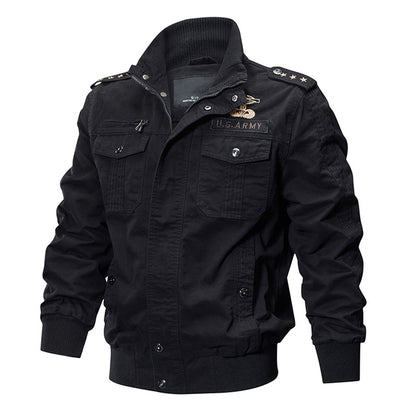 Men's Fleece-Lined Military Style Jacket