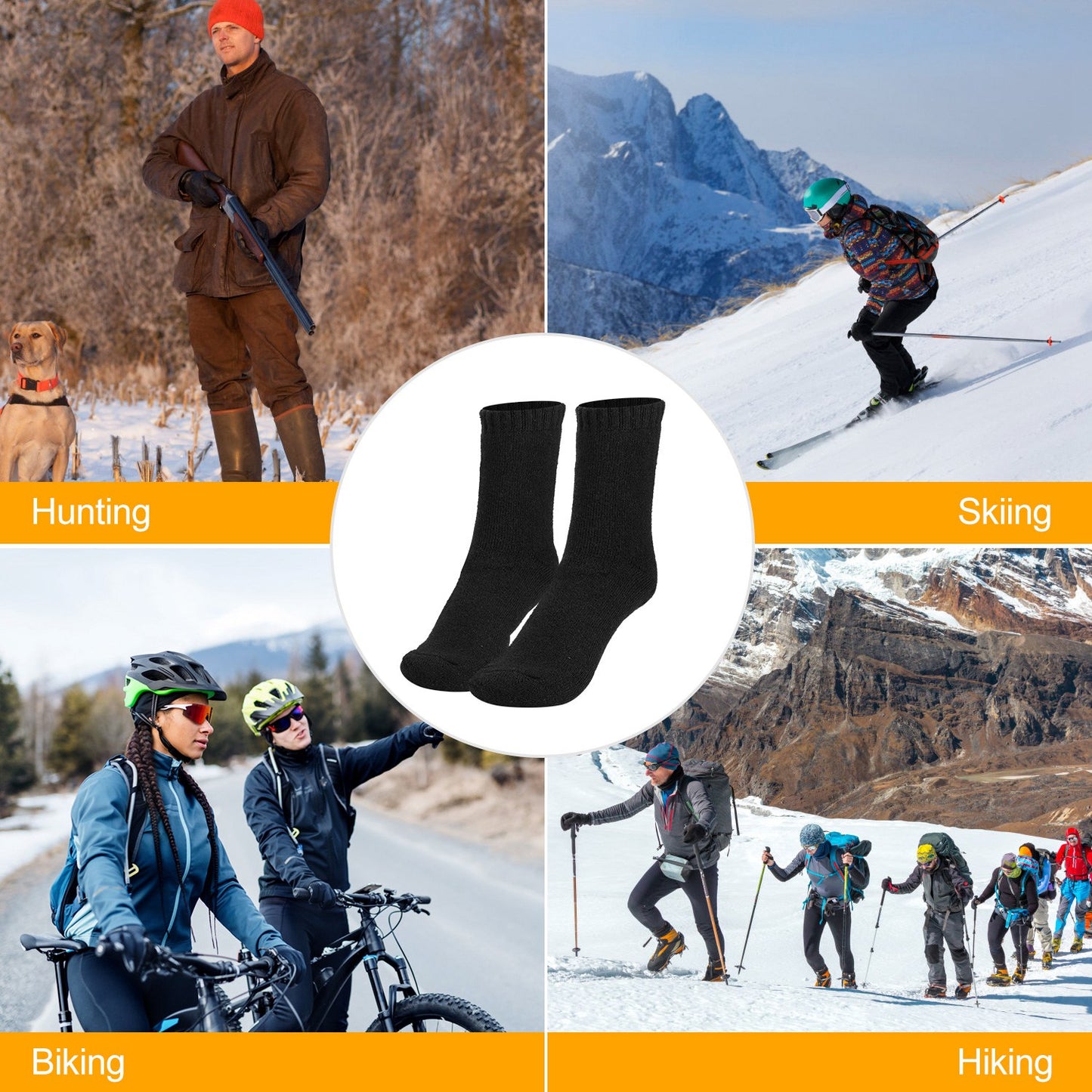 Warm Wool Socks for Men | 3 Pack