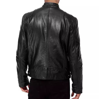 Men's Winter Business PU Leather Jacket