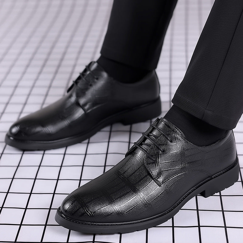 Leather men's shoes