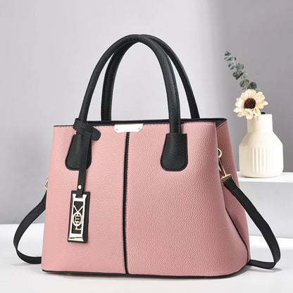 Simple PU Leather Women Shoulder Bag