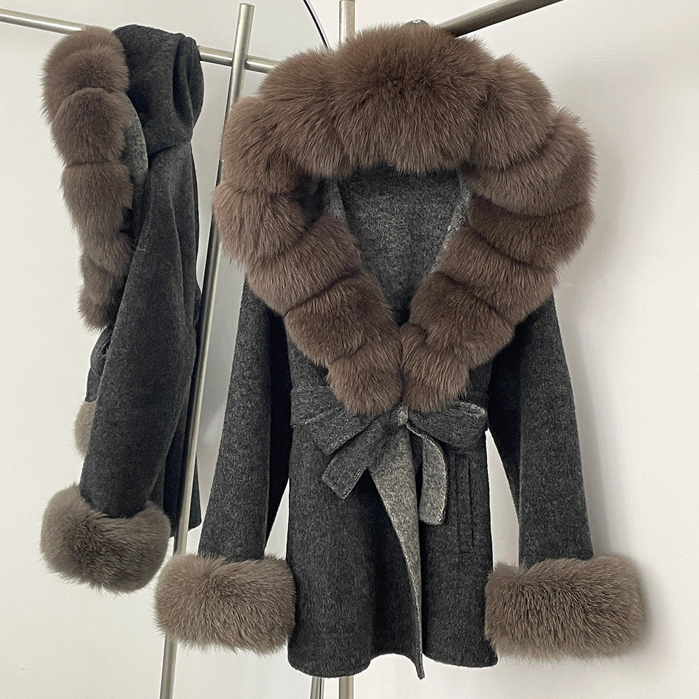 Double-Sided Wool Coat Women's Woolen Jacket