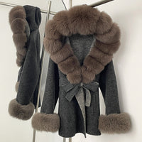 Dark gray +light coffee