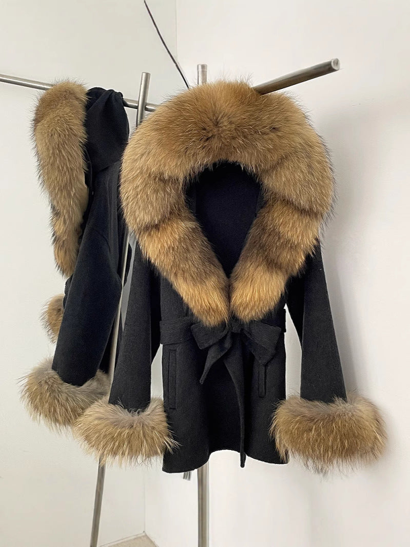 Double-Sided Wool Coat Women's Woolen Jacket