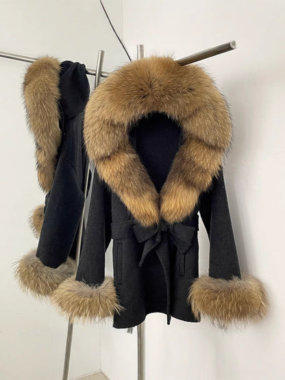 Double-Sided Wool Coat Women's Woolen Jacket