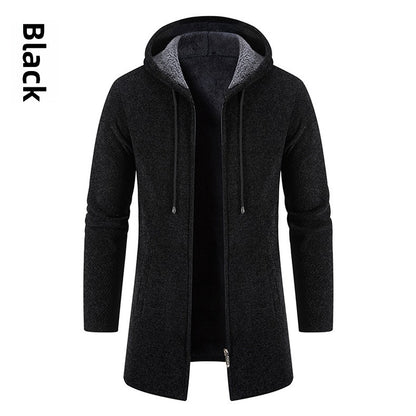 Men's Mid-Length Knit Jacket