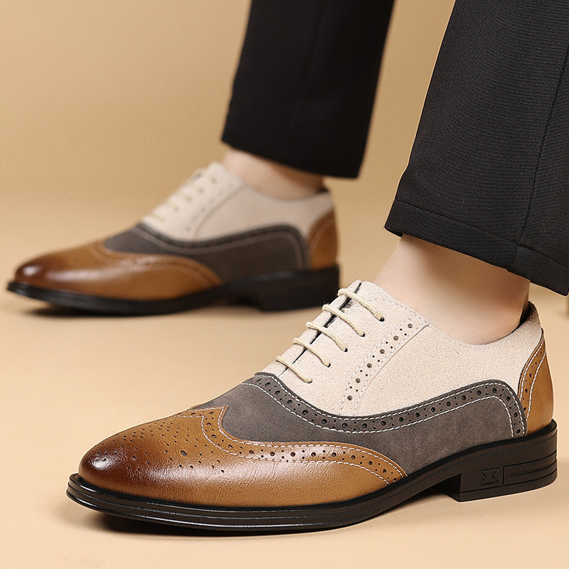 Men leather shoes